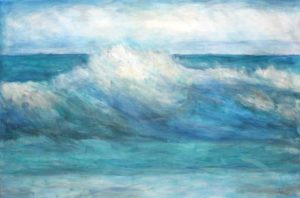 Die Kraft der Welle - Acryl auf Leinwand - 80 x 120 cm