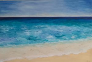 Meerblick- Acryl auf Leinwand - 80 x 120 cm
