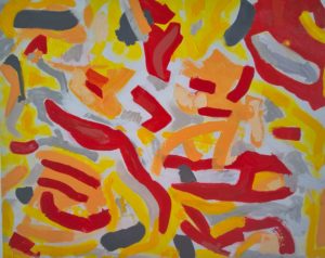 turn around - Acryl auf Leinwand - 80 x 100 cm